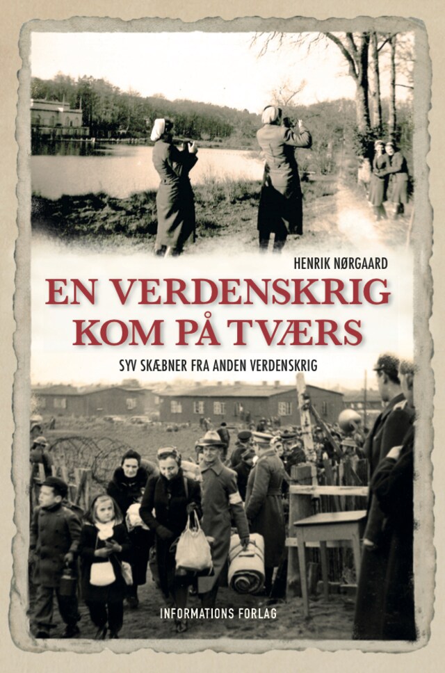 Buchcover für En verdenskrig kom på tværs - Syv skæbner fra Anden Verdenskrig