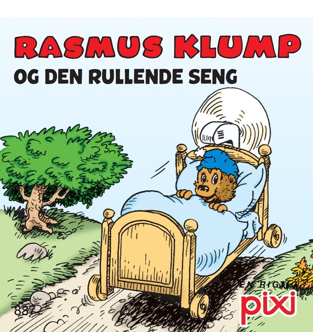 Bogomslag for Rasmus Klump 1 - Den rullende seng og Det glemte tog