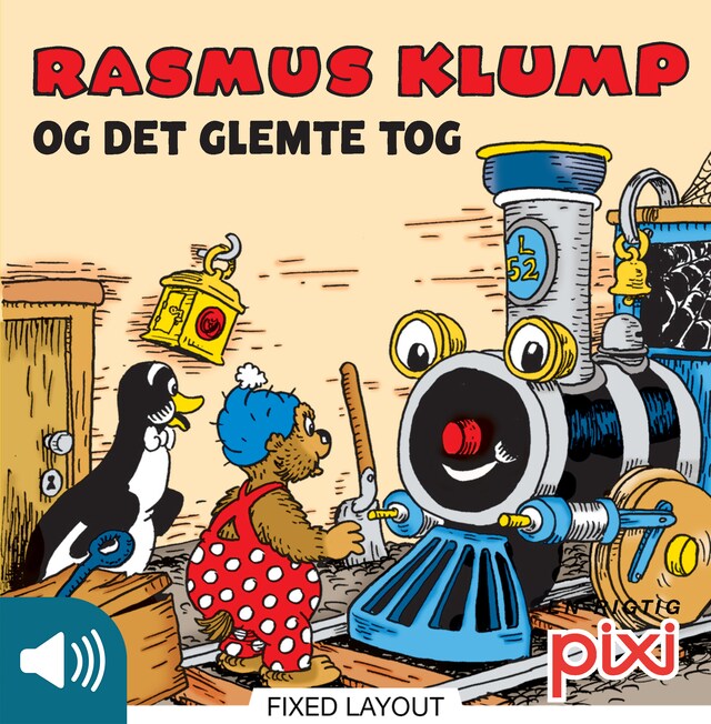 Bogomslag for Rasmus Klump og det glemte tog