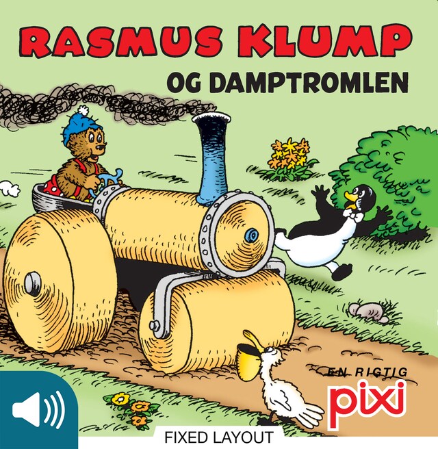 Bogomslag for Rasmus Klump og damptromlen