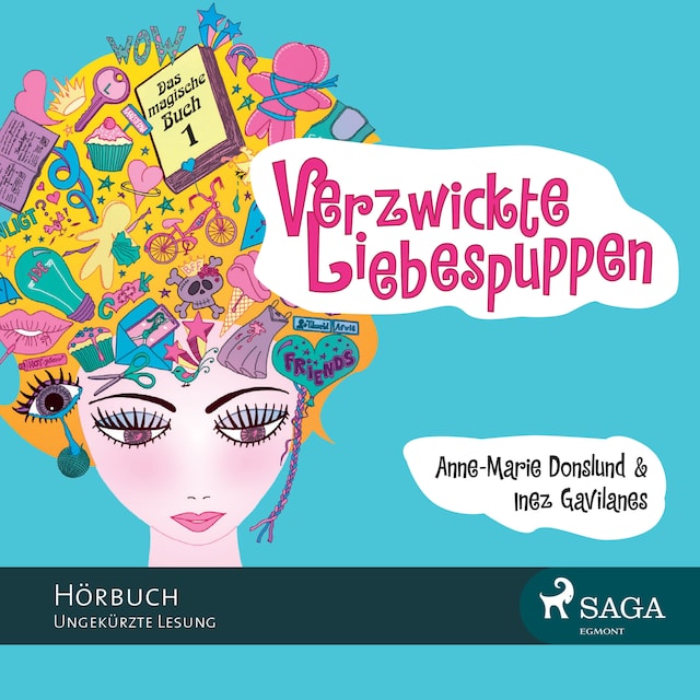 Book cover for Das magische Buch, Folge 1: Verzwickte Liebespuppen (Ungekürzt)