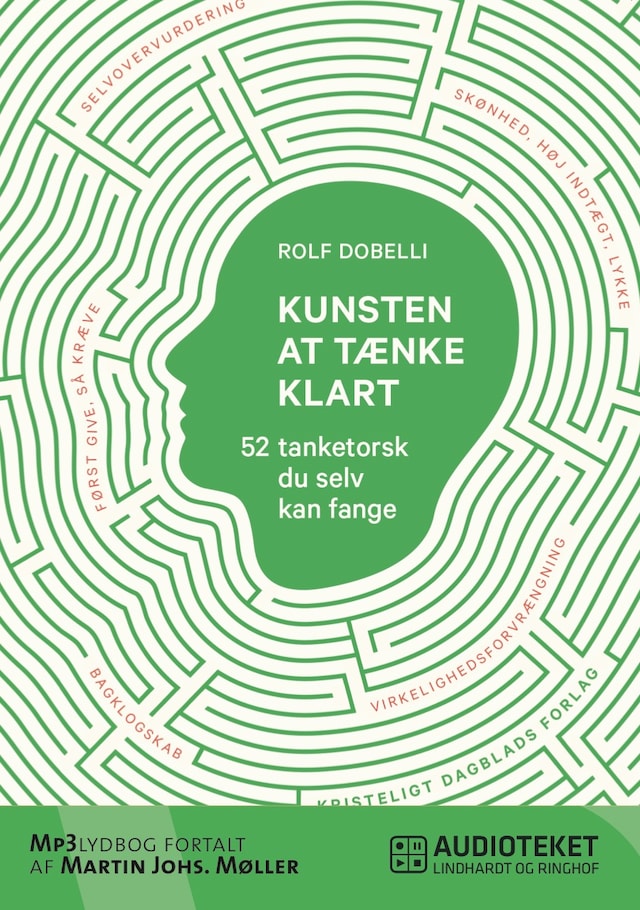 Okładka książki dla Kunsten at tænke klart - 52 tanketorsk du selv kan fange