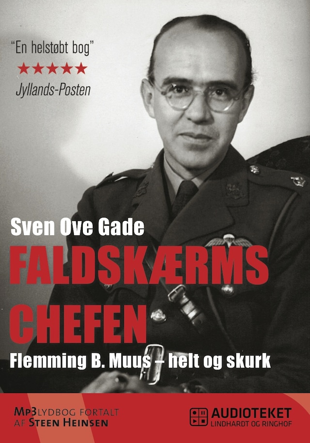 Book cover for Faldskærmschefen: Flemming B. Muus - helt og skurk