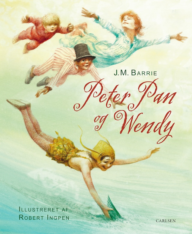Book cover for Peter Pan og Wendy