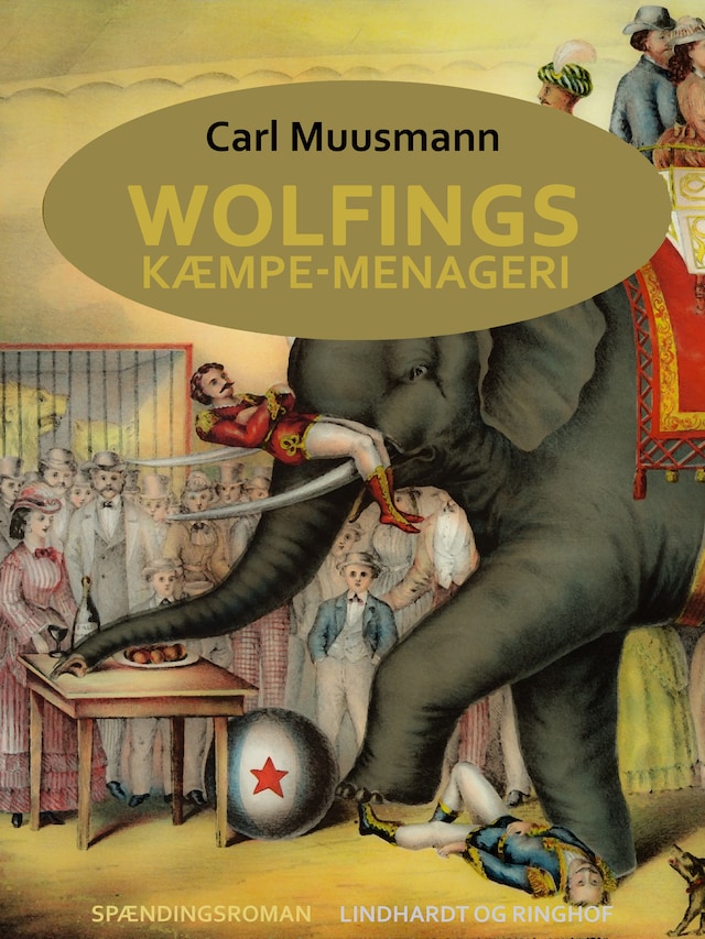 Book cover for Wolfings kæmpe-menageri. Rejsebilleder i Københavnerramme