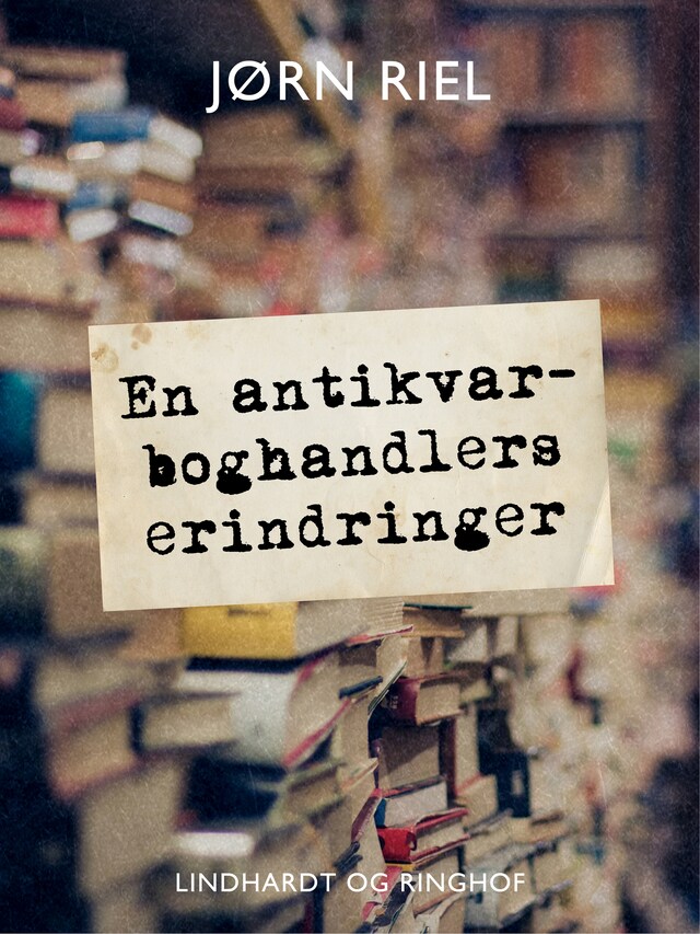 Bogomslag for En antikvarboghandlers erindringer