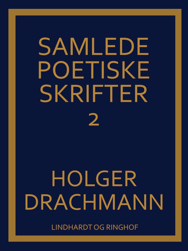 Book cover for Samlede poetiske skrifter: 2