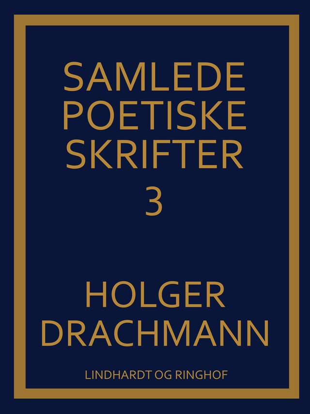 Book cover for Samlede poetiske skrifter: 3