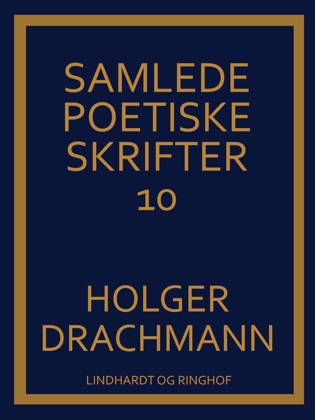 Book cover for Samlede poetiske skrifter: 10