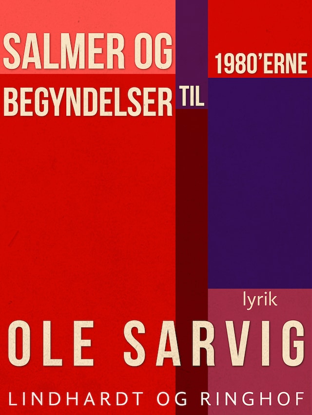 Bogomslag for Salmer og begyndelser til 1980'erne