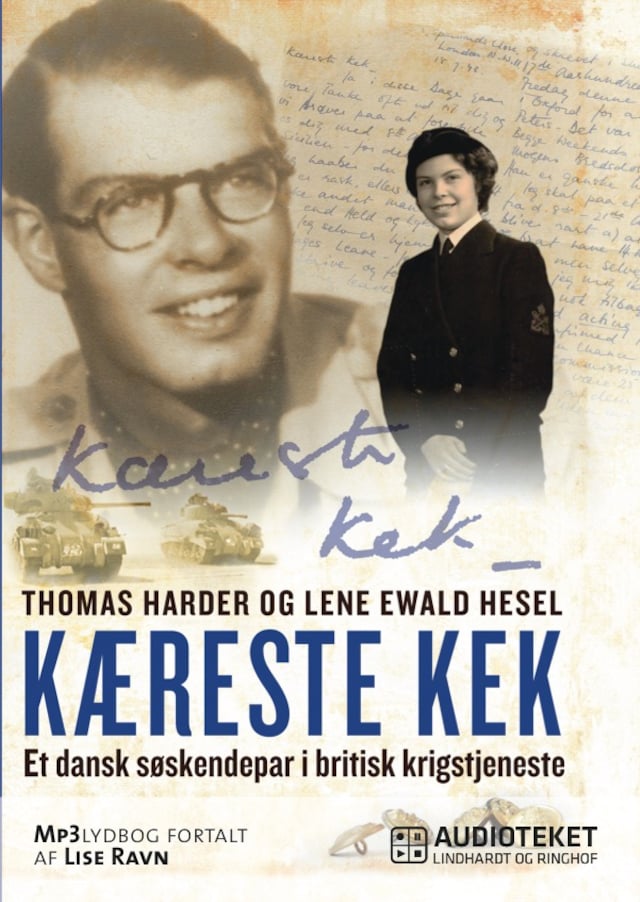Book cover for Kæreste Kek - Et dansk søskendepar i britisk krigstjeneste