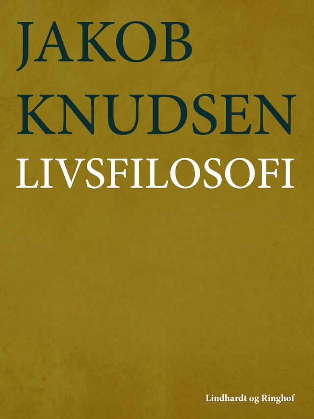 Book cover for Livsfilosofi