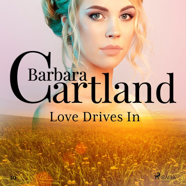 Portada de libro para Love Drives In (Barbara Cartland’s Pink Collection 10)
