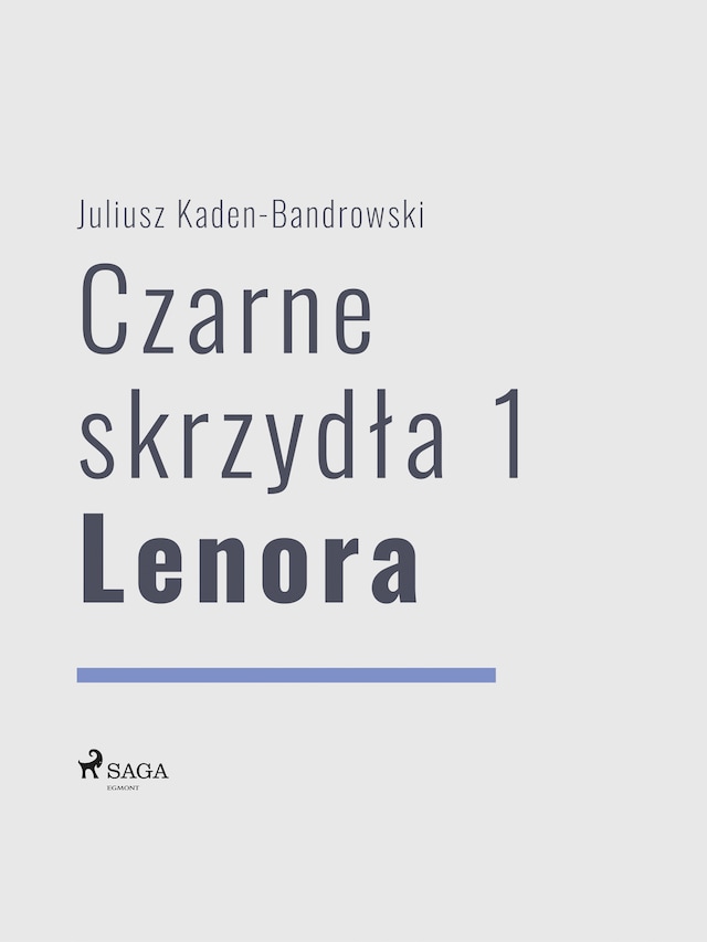 Book cover for Czarne skrzydła 1 - Lenora