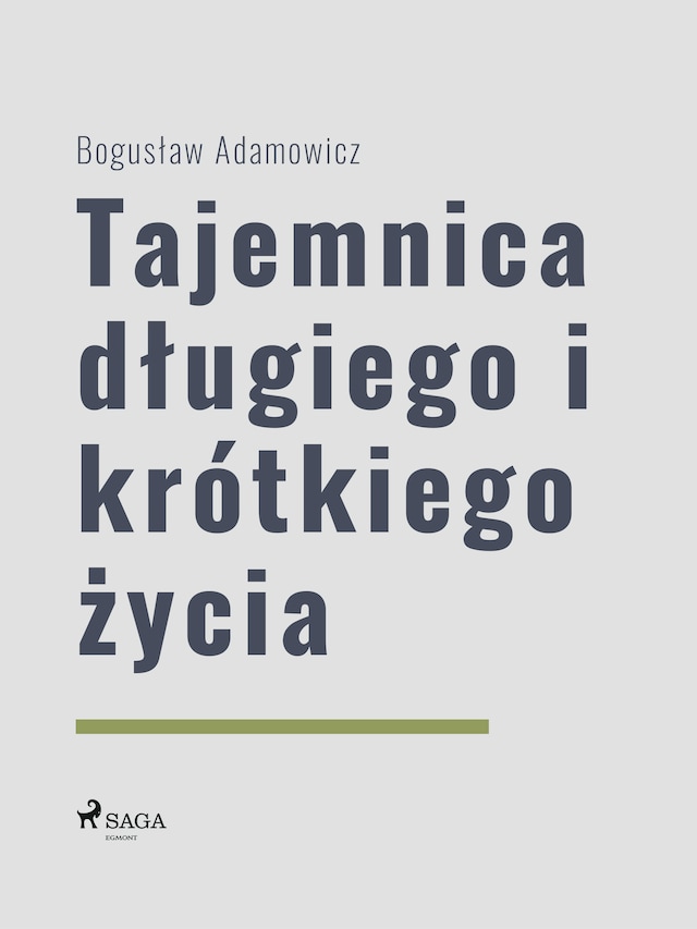 Book cover for Tajemnica długiego i krótkiego życia