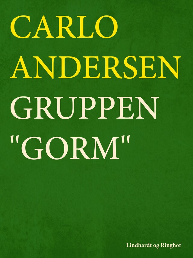 Book cover for Gruppen "Gorm"