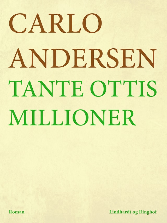 Book cover for Tante Ottis millioner