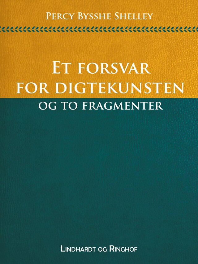 Bogomslag for Et forsvar for digtekunsten og to fragmenter