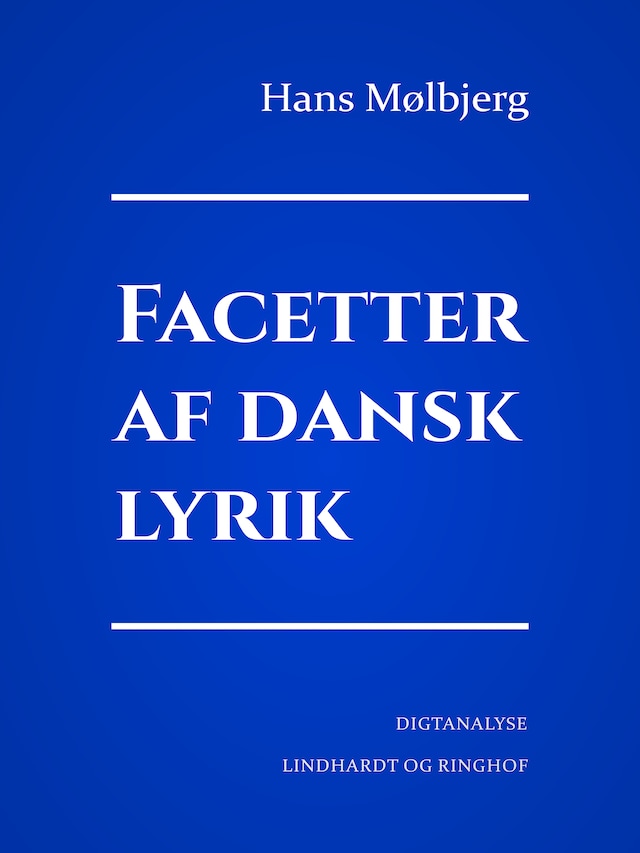 Bogomslag for Facetter af dansk lyrik