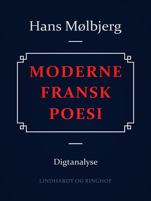 Bogomslag for Moderne fransk poesi