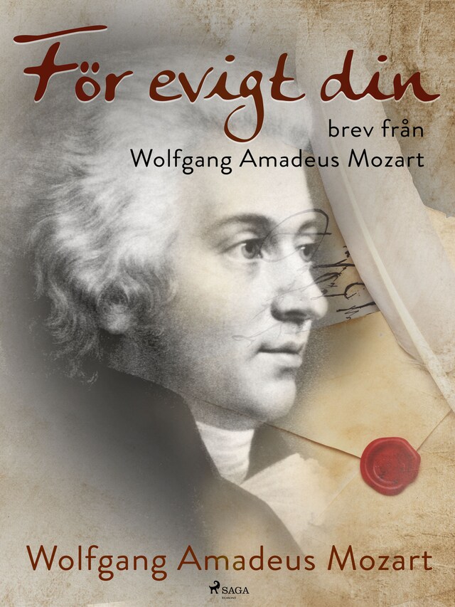 Bokomslag for För evigt din: brev från Wolfgang Amadeus Mozart