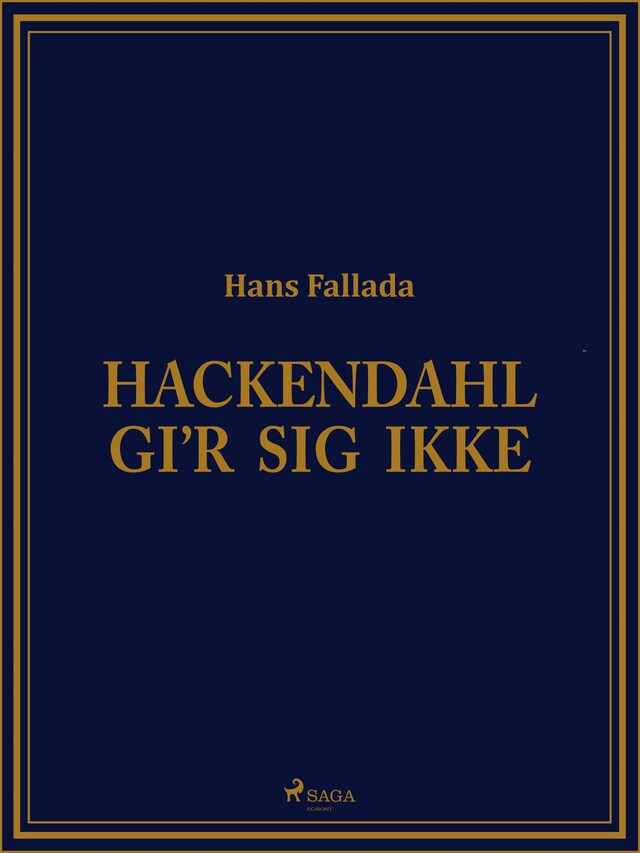 Book cover for Hackendahl gi‘r sig ikke