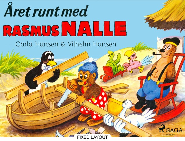 Couverture de livre pour Året runt med Rasmus Nalle