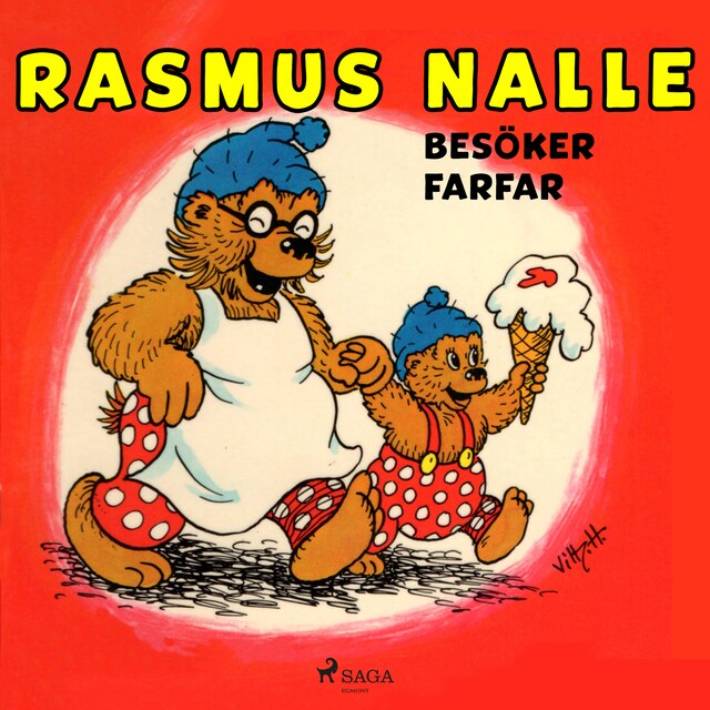 Book cover for Rasmus Nalle besöker farfar