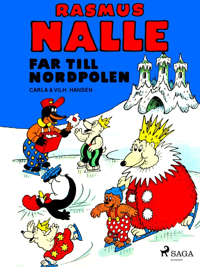 Okładka książki dla Rasmus Nalle far till Nordpolen