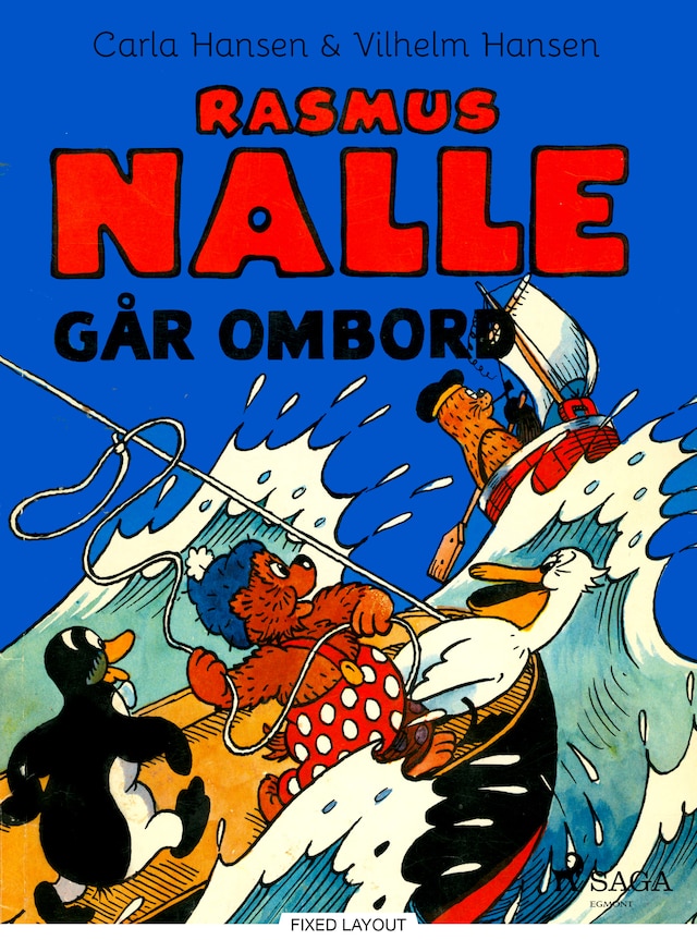 Boekomslag van Rasmus Nalle går ombord