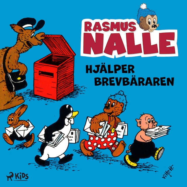 Okładka książki dla Rasmus Nalle hjälper brevbäraren