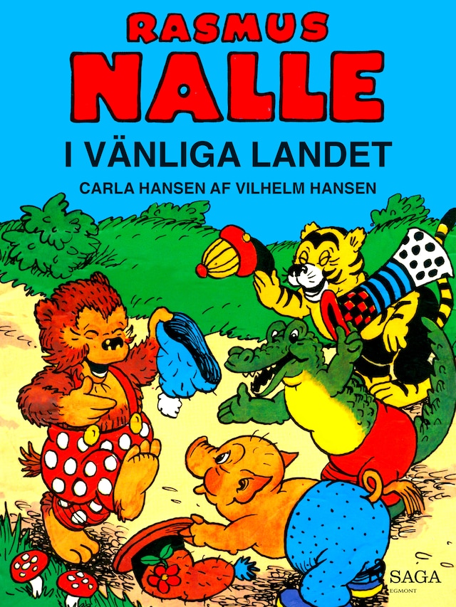 Boekomslag van Rasmus Nalle i vänliga landet