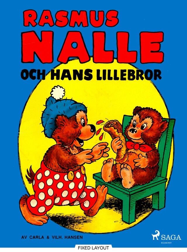 Boekomslag van Rasmus Nalle och hans lillebror