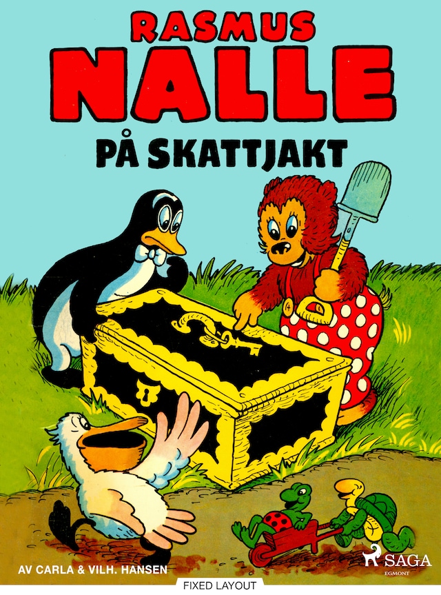 Boekomslag van Rasmus Nalle på skattjakt