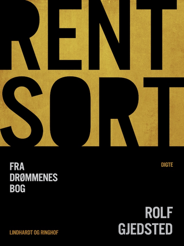 Bogomslag for Rent sort. Fra drømmenes bog