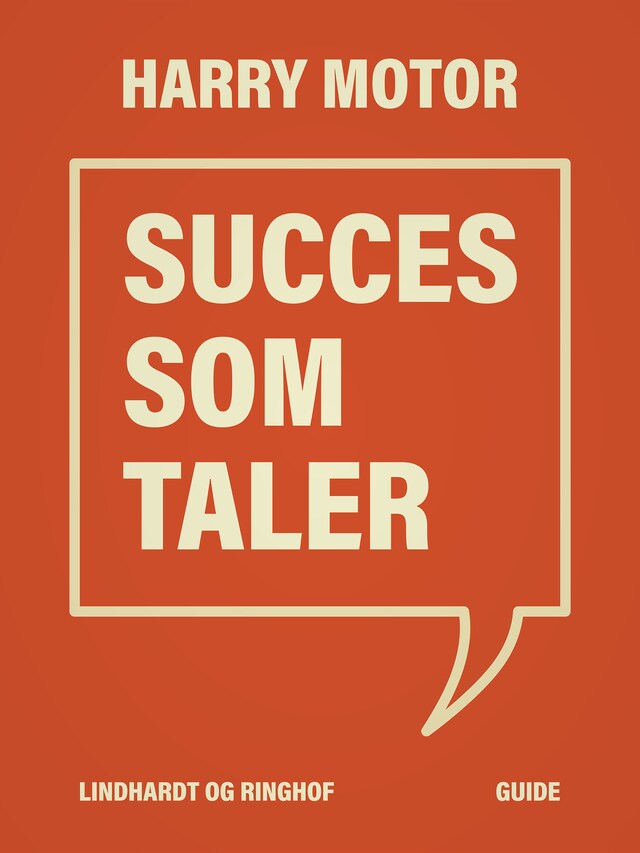 Bogomslag for Succes som taler