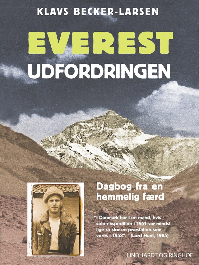 Bogomslag for Everest-udfordringen. Dagbog fra en hemmelig færd