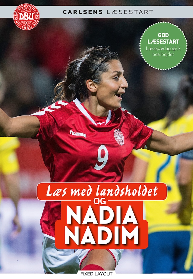 Bogomslag for Læs med landsholdet og Nadia Nadim