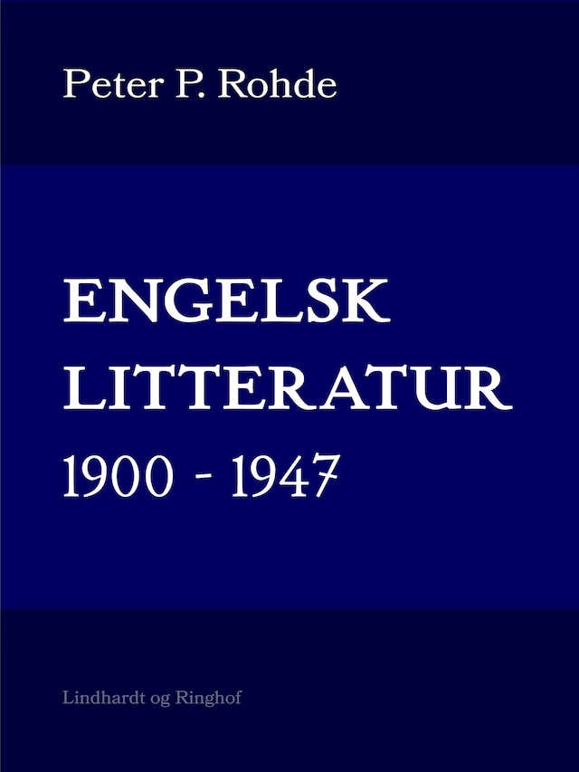 Book cover for Engelsk litteratur 1900-1947