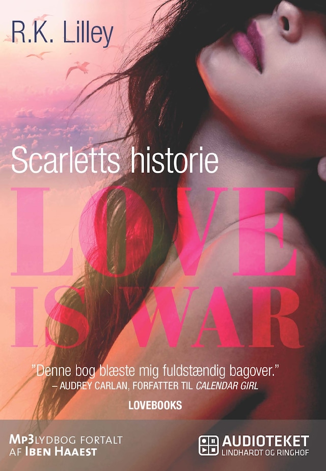 Book cover for Love is war 1 - Scarletts historie
