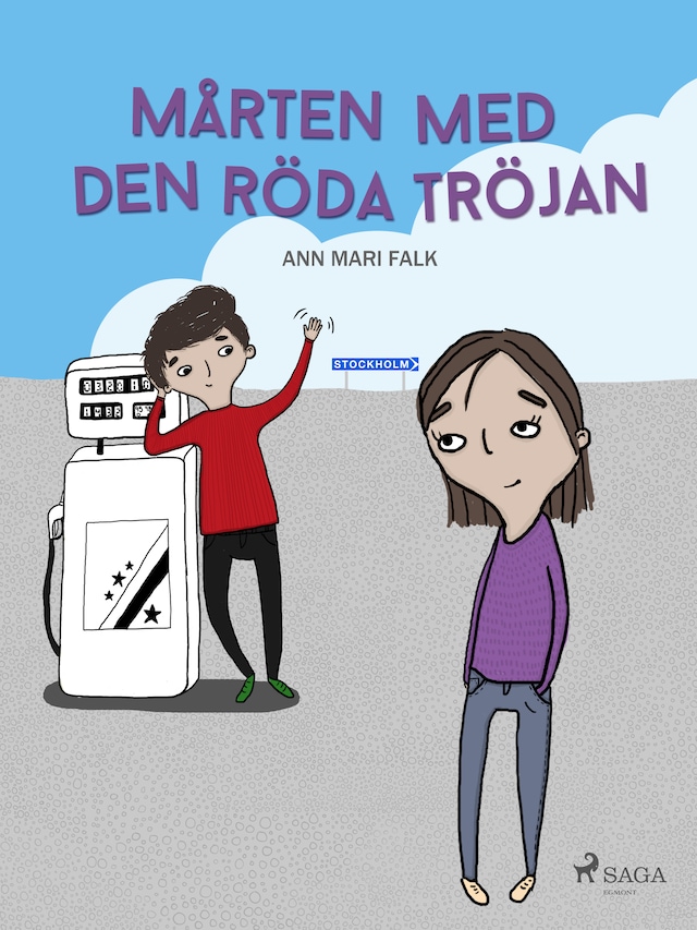 Couverture de livre pour Mårten med den röda tröjan