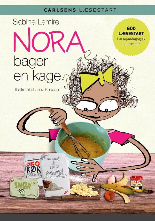 Bogomslag for Nora bager en kage