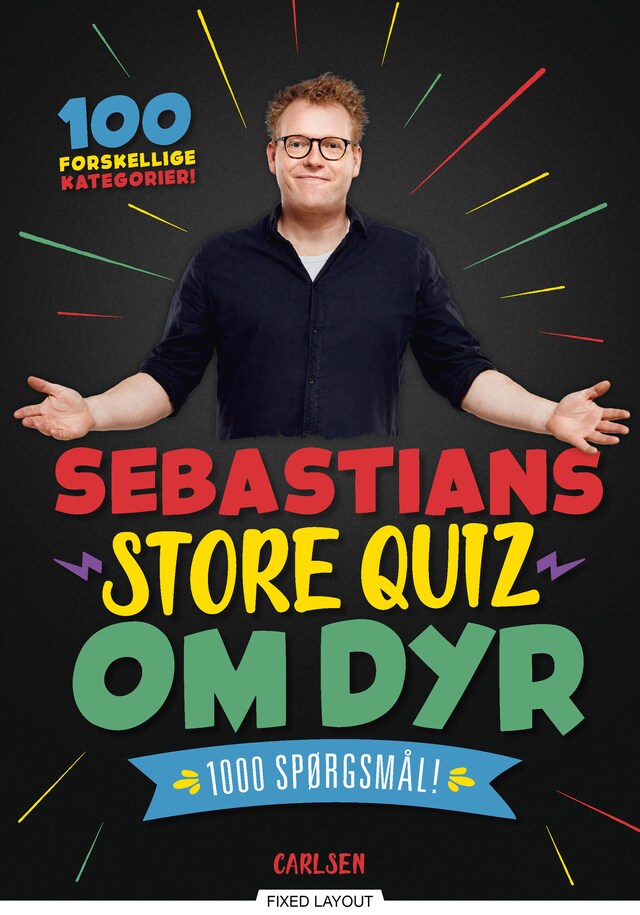 Kirjankansi teokselle Sebastians store quiz om dyr