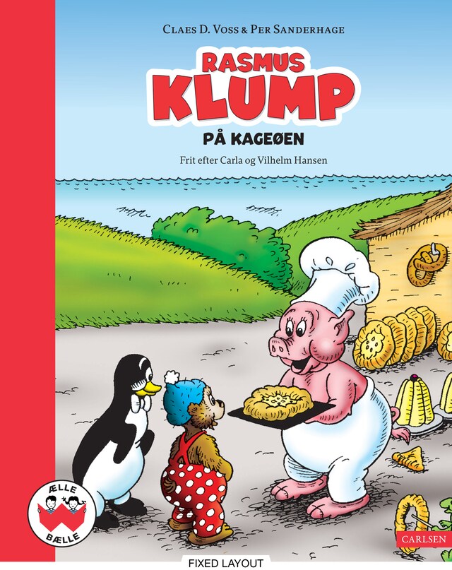 Bogomslag for Rasmus Klump på kageøen