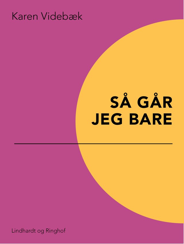 Bogomslag for Så går jeg bare