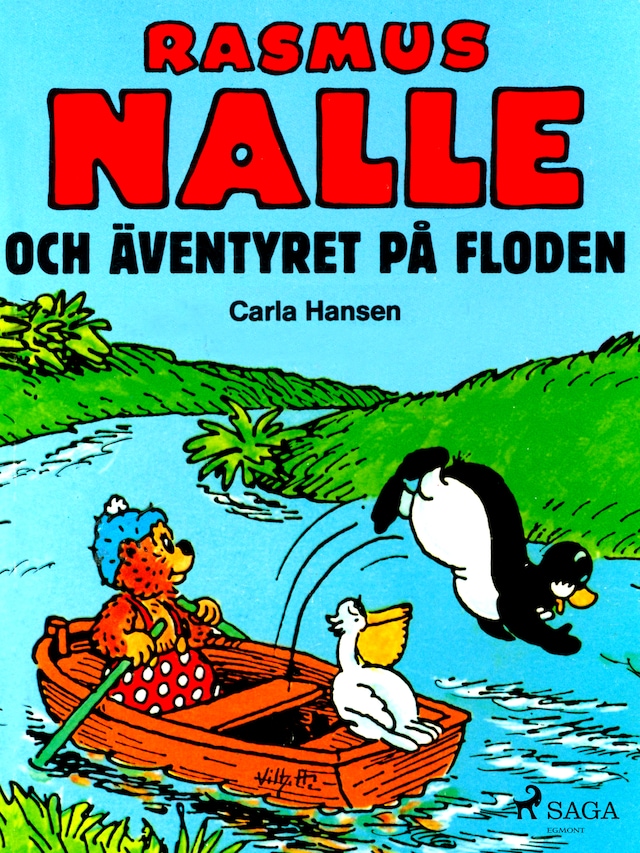 Portada de libro para Rasmus Nalle och äventyret på floden