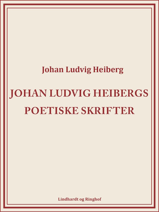 Book cover for Johan Ludvig Heibergs poetiske skrifter (bind 8)