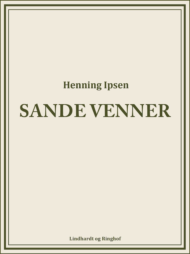 Book cover for Sande venner
