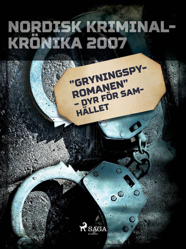 Book cover for "Gryningspyromanen" – dyr för samhället
