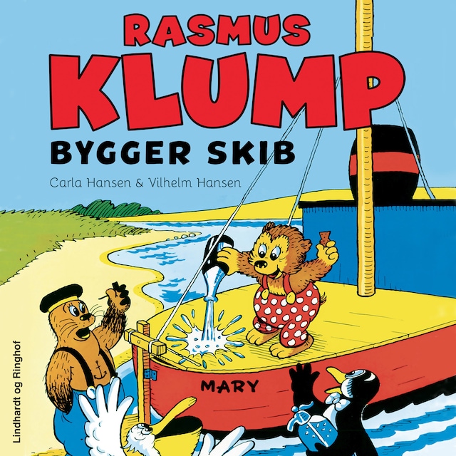 Bogomslag for Rasmus Klump bygger skib